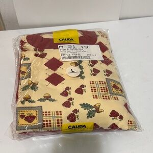 Calida Women's Cream and Red Pajama Set